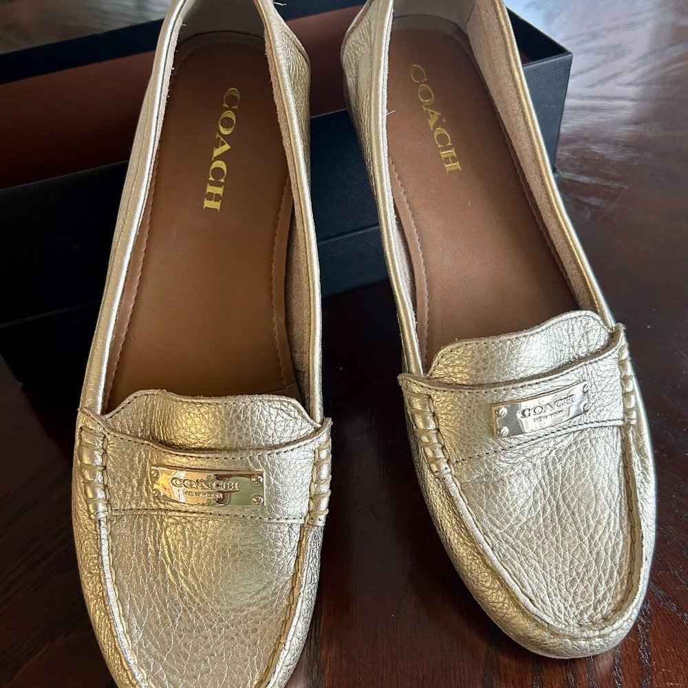 Coach Frederica Loafer Gold 10M - Euro 40.5